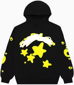 BLACK AND YELLOW SP0DER HOODIE
